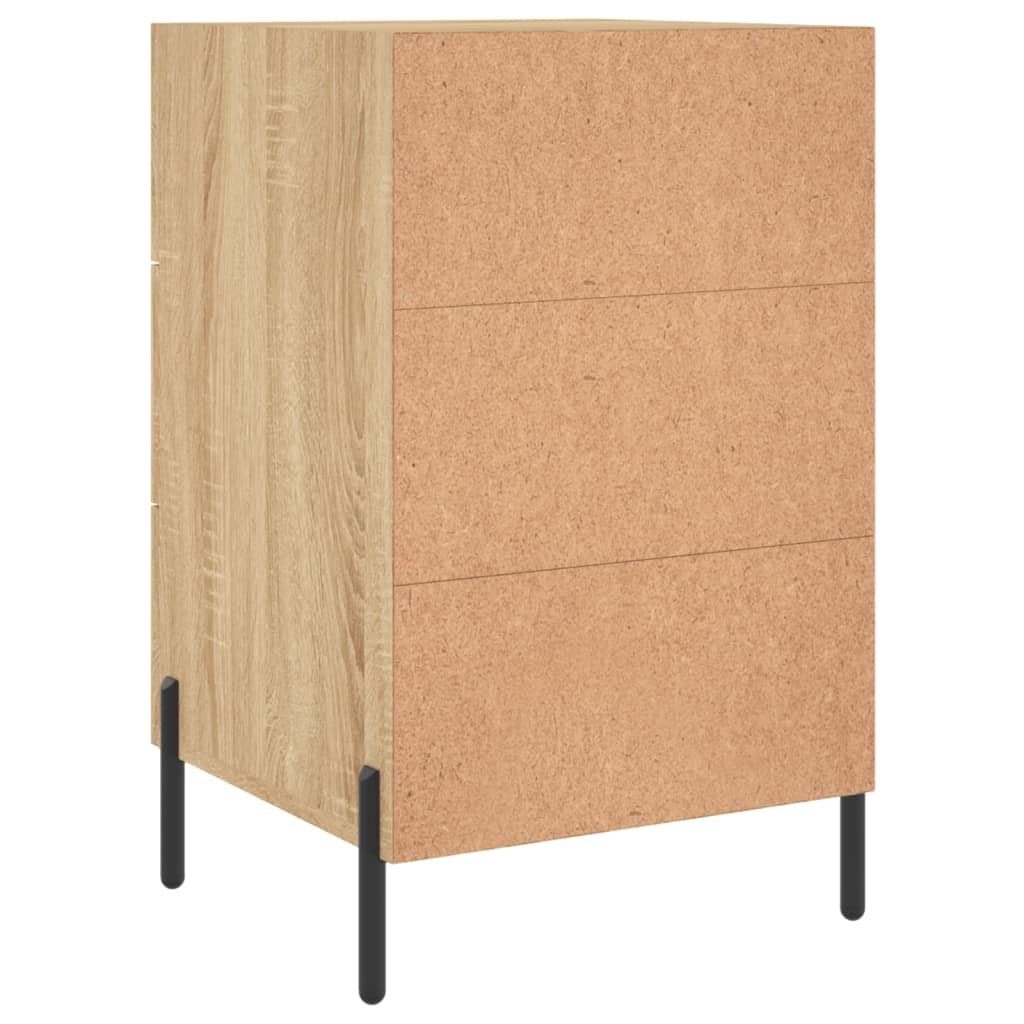Table de chevet chêne sonoma 40x40x66 cm bois d'ingénierie - XIOS