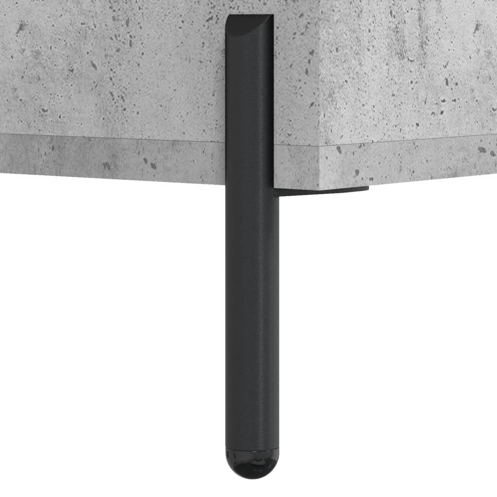 Table de chevet gris béton 40x40x66 cm bois d'ingénierie - XIOS