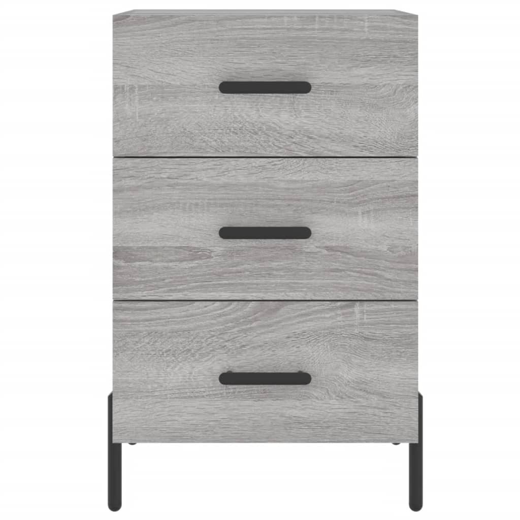 Table de chevet sonoma gris 40x40x66 cm bois d'ingénierie - XIOS