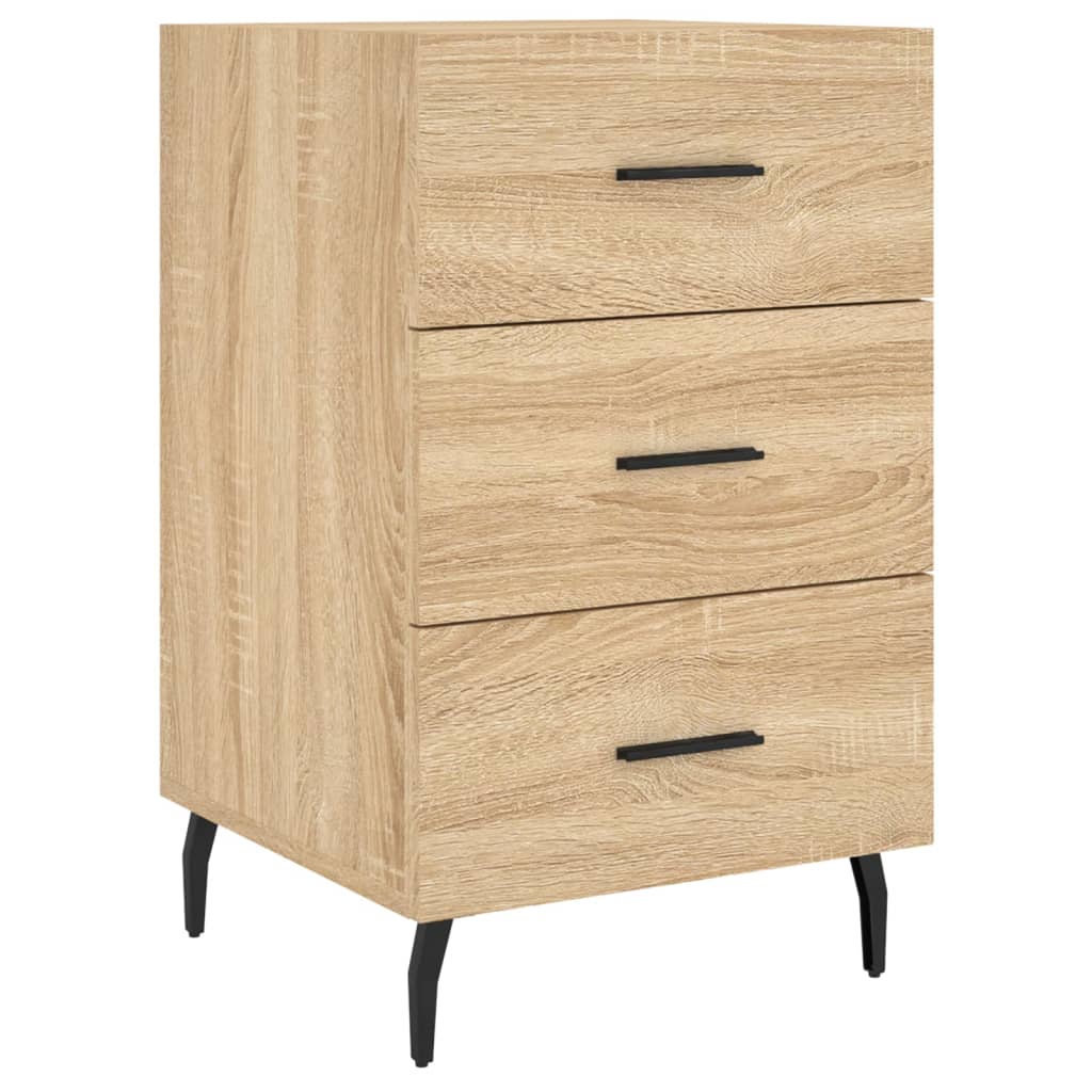 Table de chevet chêne sonoma 40x40x66 cm bois d'ingénierie - XIOS