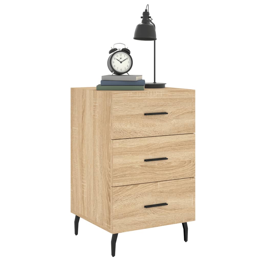 Table de chevet chêne sonoma 40x40x66 cm bois d'ingénierie - XIOS