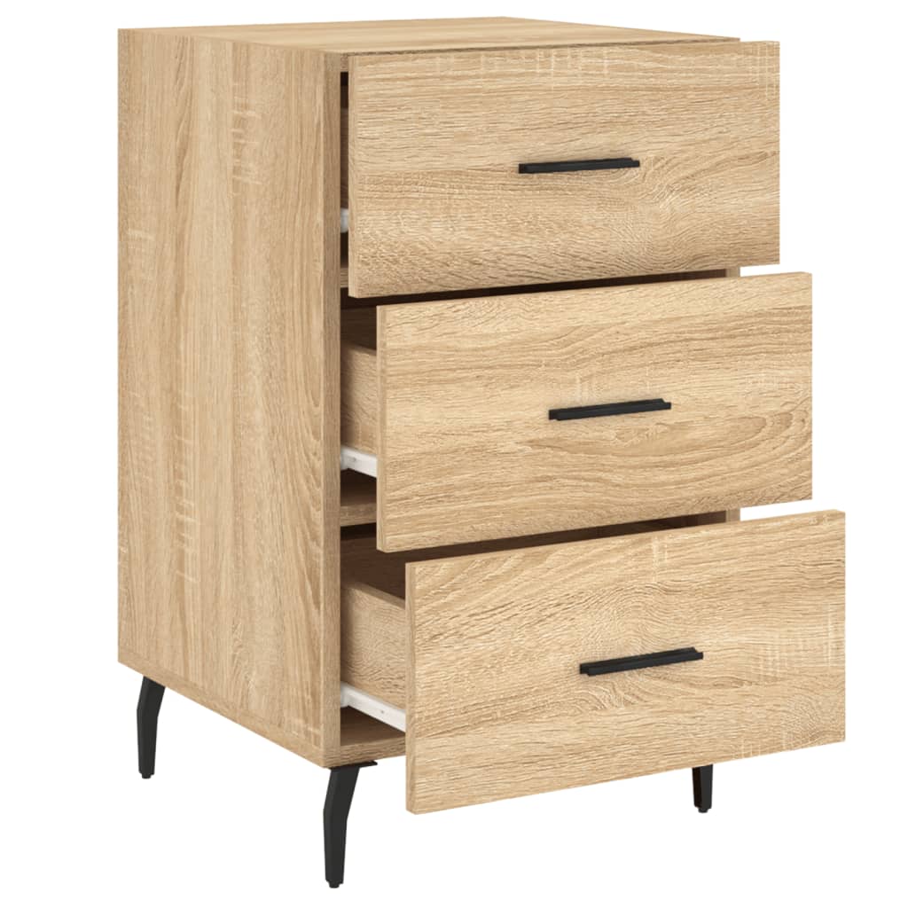 Table de chevet chêne sonoma 40x40x66 cm bois d'ingénierie - XIOS