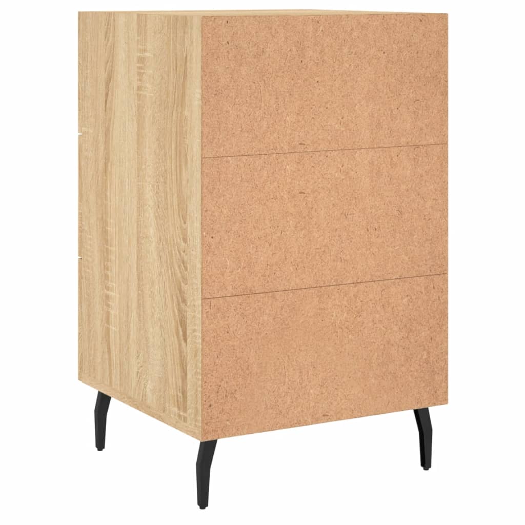 Table de chevet chêne sonoma 40x40x66 cm bois d'ingénierie - XIOS