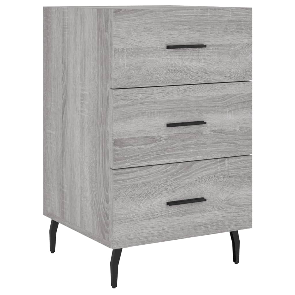 Table de chevet sonoma gris 40x40x66 cm bois d'ingénierie - XIOS