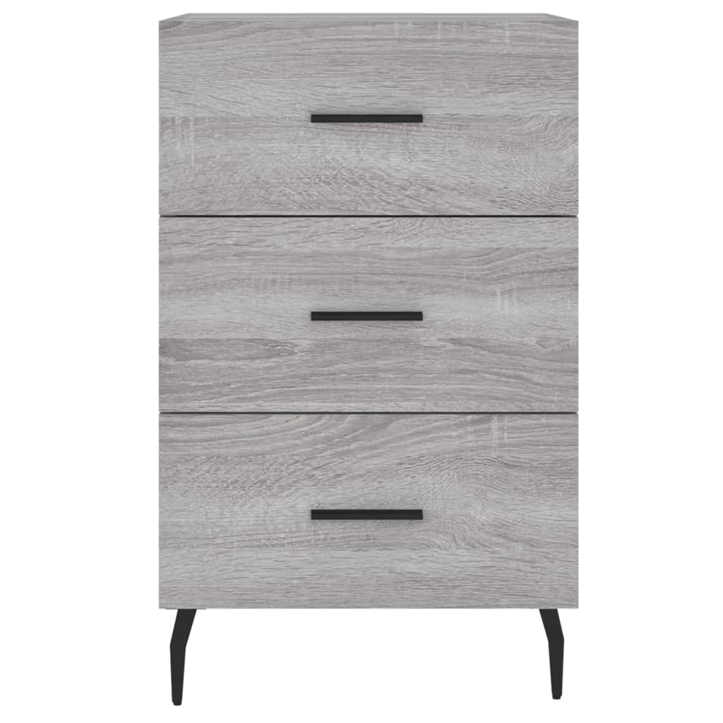 Table de chevet sonoma gris 40x40x66 cm bois d'ingénierie - XIOS
