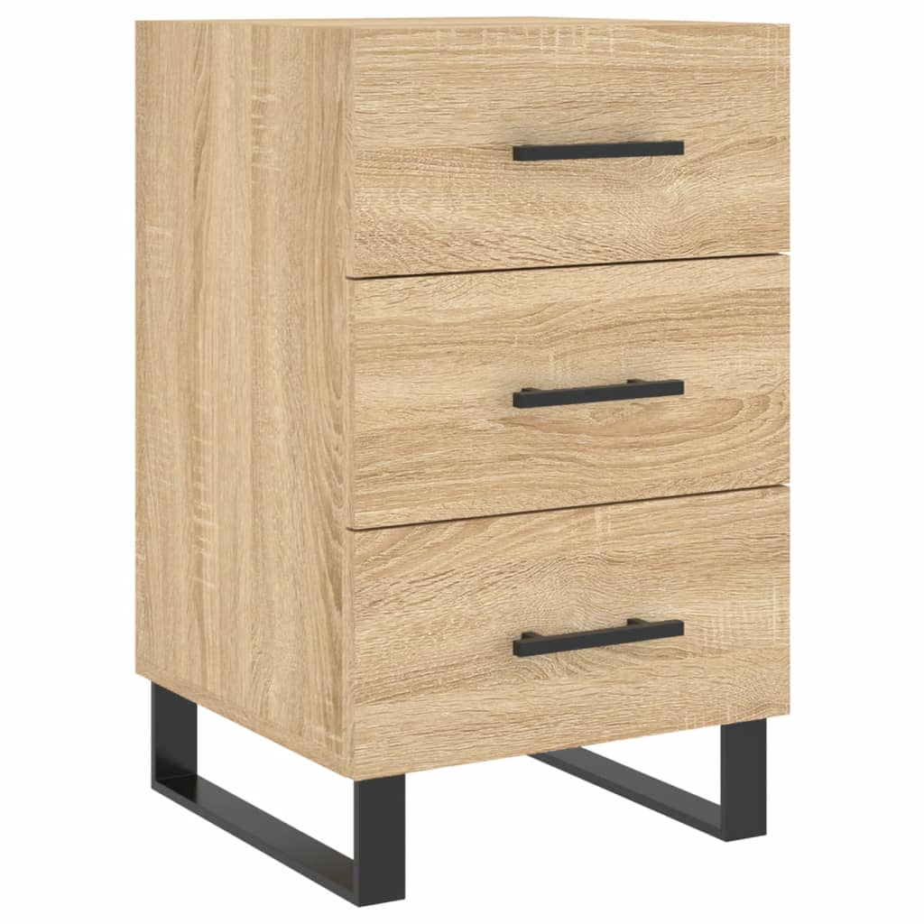 Table de chevet chêne sonoma 40x40x66 cm bois d'ingénierie - XIOS