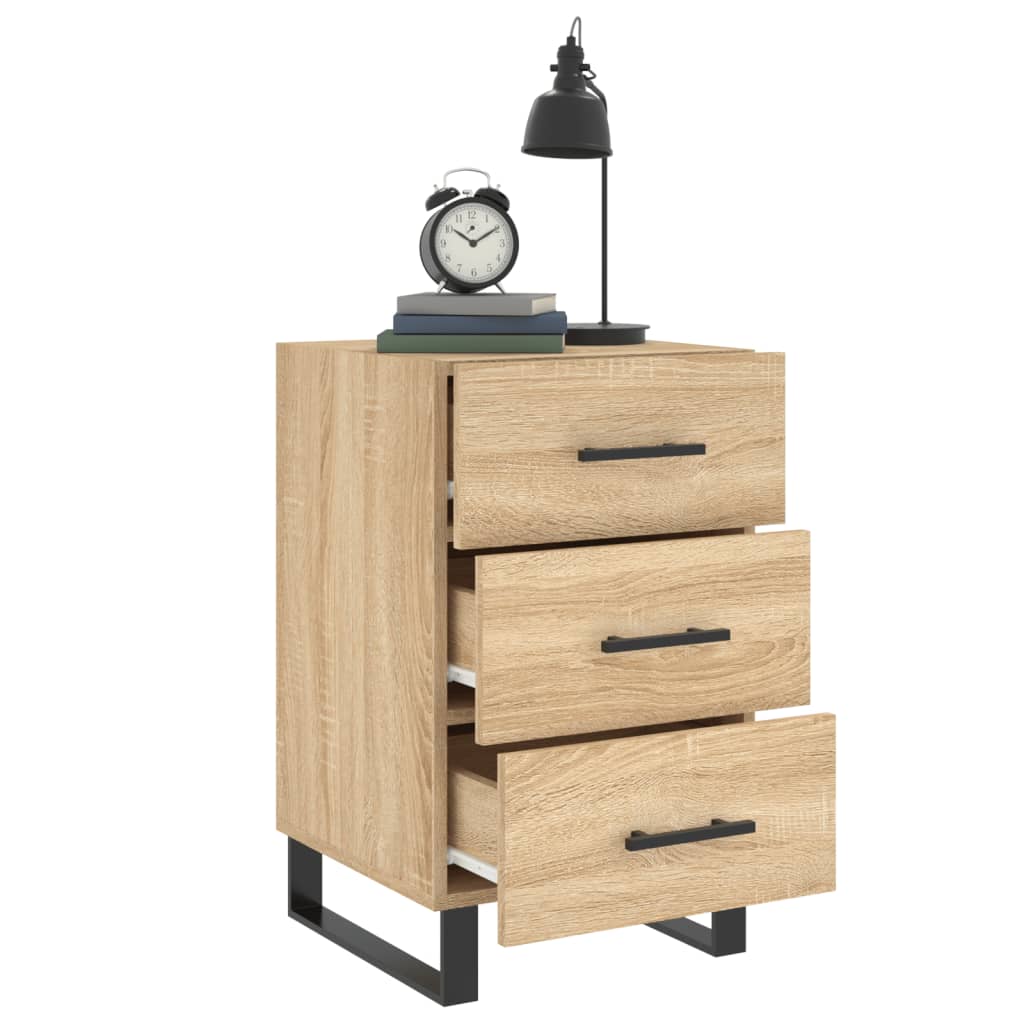 Table de chevet chêne sonoma 40x40x66 cm bois d'ingénierie - XIOS