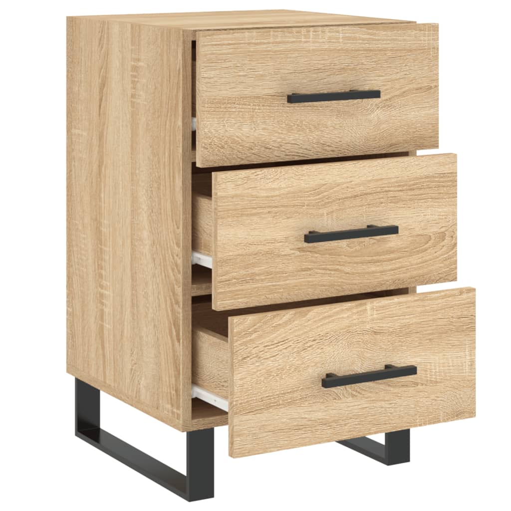 Table de chevet chêne sonoma 40x40x66 cm bois d'ingénierie - XIOS
