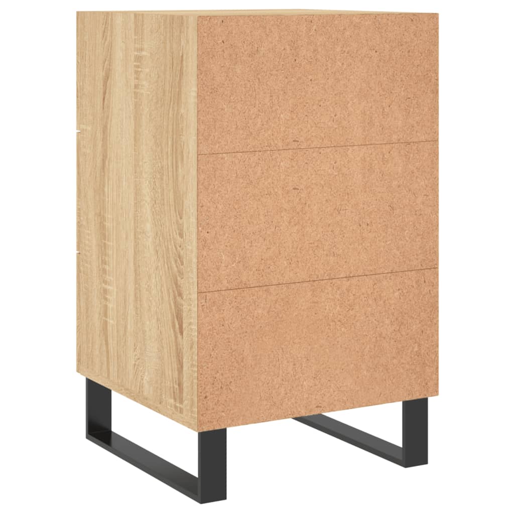 Table de chevet chêne sonoma 40x40x66 cm bois d'ingénierie - XIOS