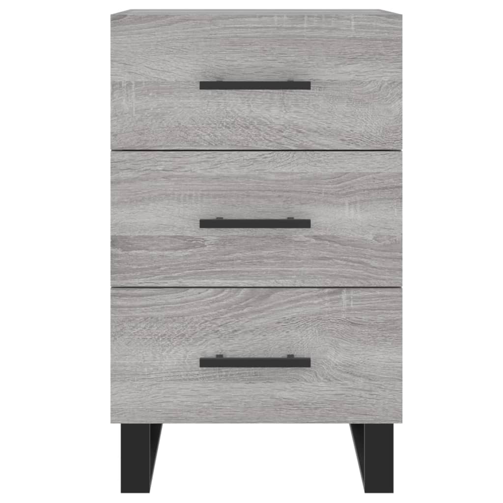 Table de chevet sonoma gris 40x40x66 cm bois d'ingénierie - XIOS