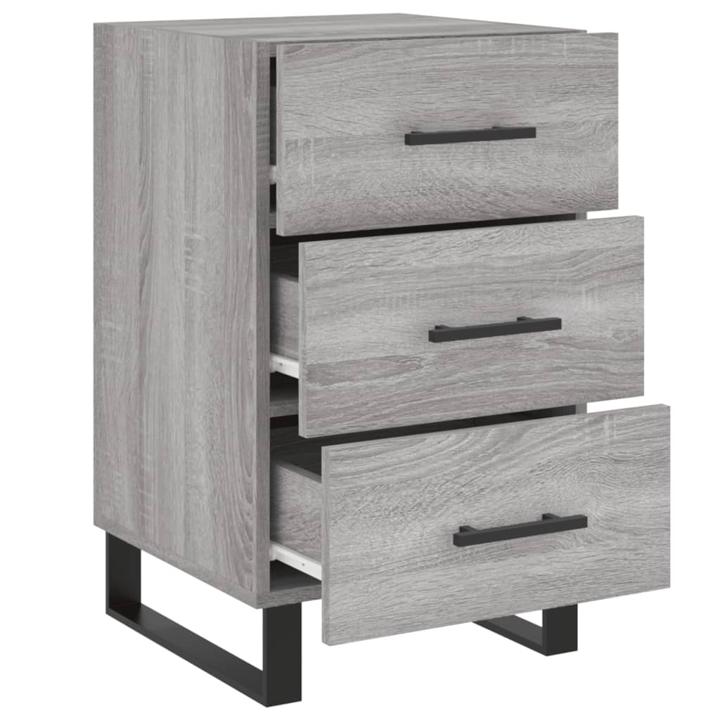Table de chevet sonoma gris 40x40x66 cm bois d'ingénierie - XIOS