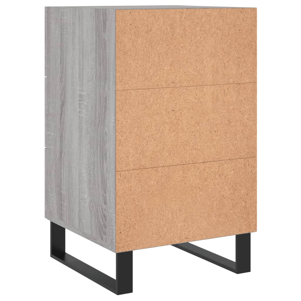 Table de chevet sonoma gris 40x40x66 cm bois d'ingénierie - XIOS