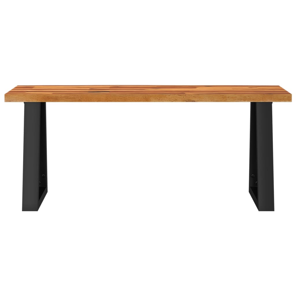 Banc avec bord vivant 110 cm bois d'acacia massif - XIOS