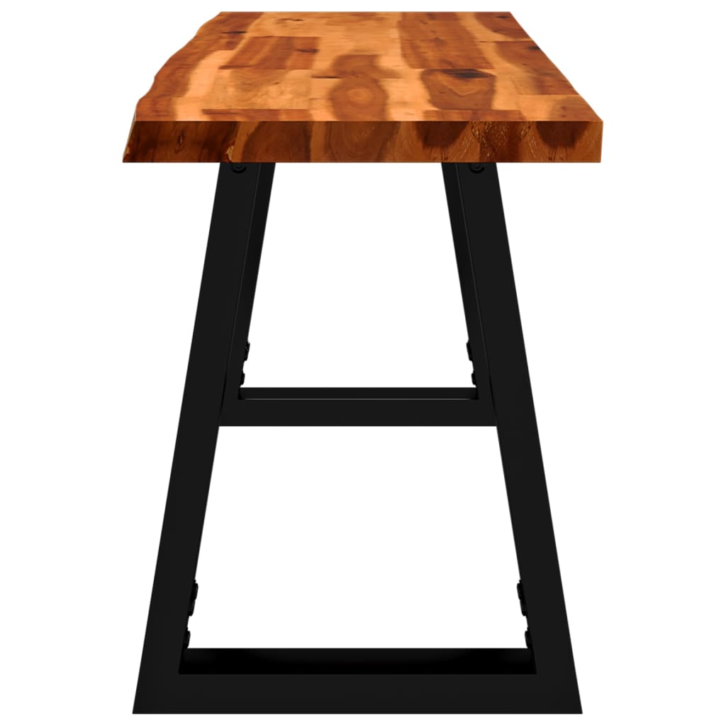 Banc avec bord vivant 110 cm bois d'acacia massif - XIOS