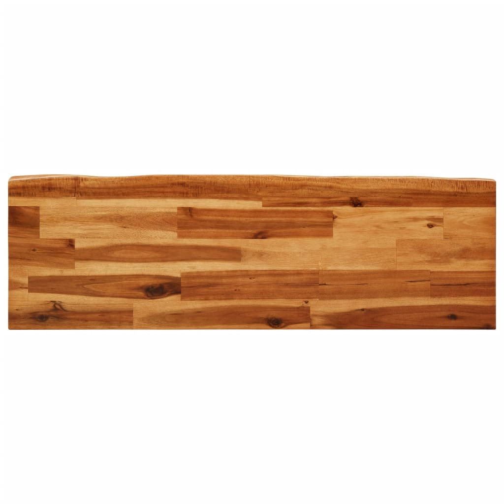 Banc avec bord vivant 110 cm bois d'acacia massif - XIOS