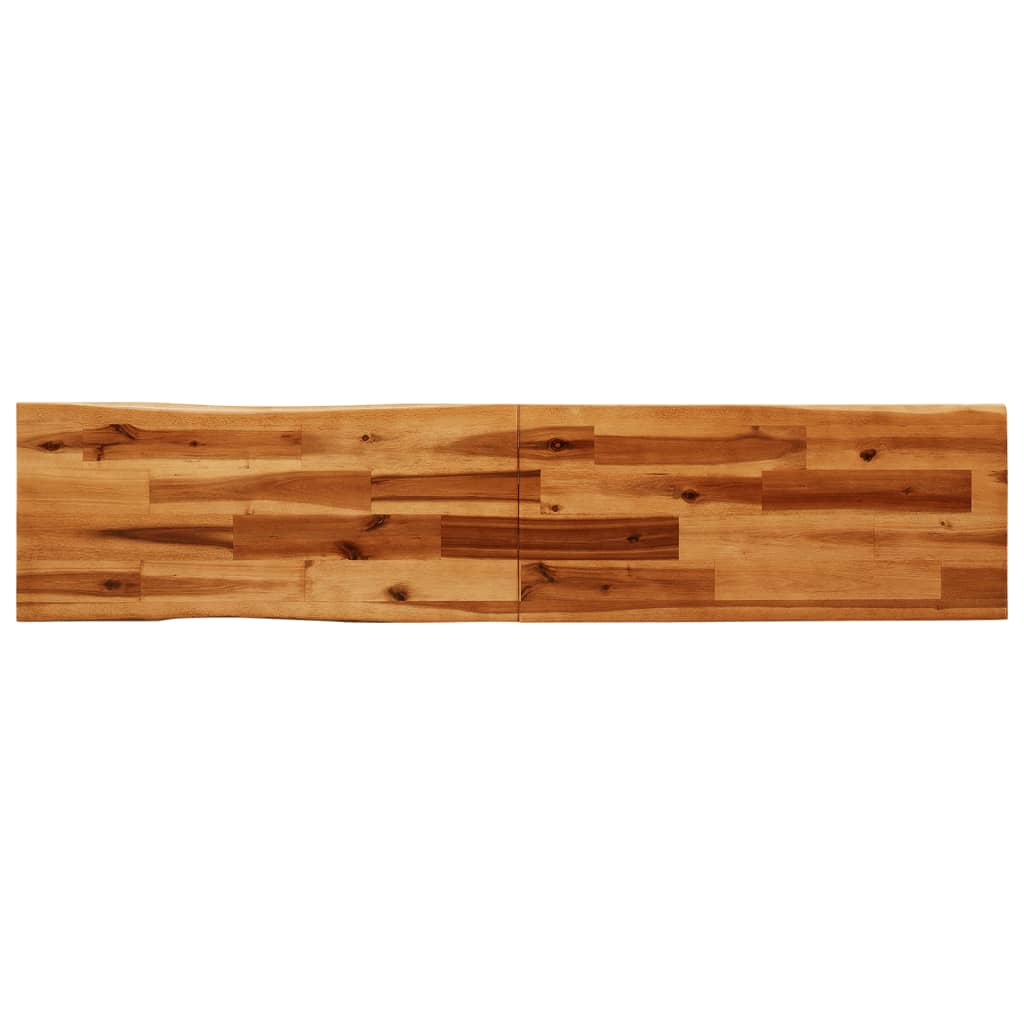 Banc avec bord vivant 160 cm bois d'acacia massif - XIOS