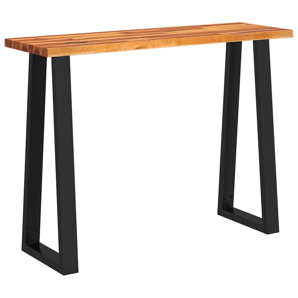 Table console à live edge 110x35x80 cm bois d'acacia solide - XIOS