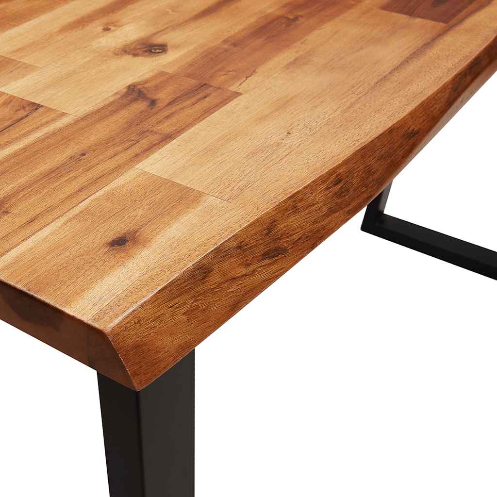 Table console à live edge 110x35x80 cm bois d'acacia solide - XIOS