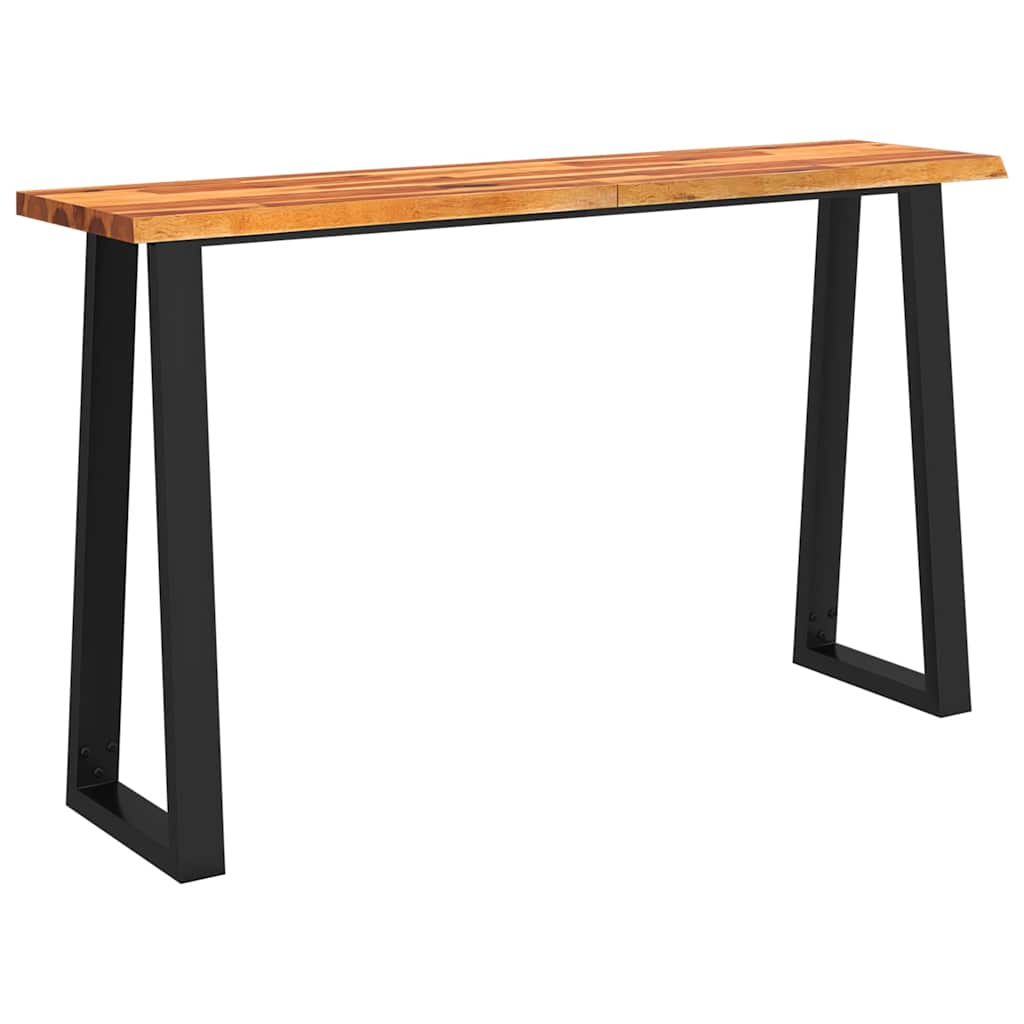Table console à live edge 140x40x80 cm bois d'acacia solide - XIOS