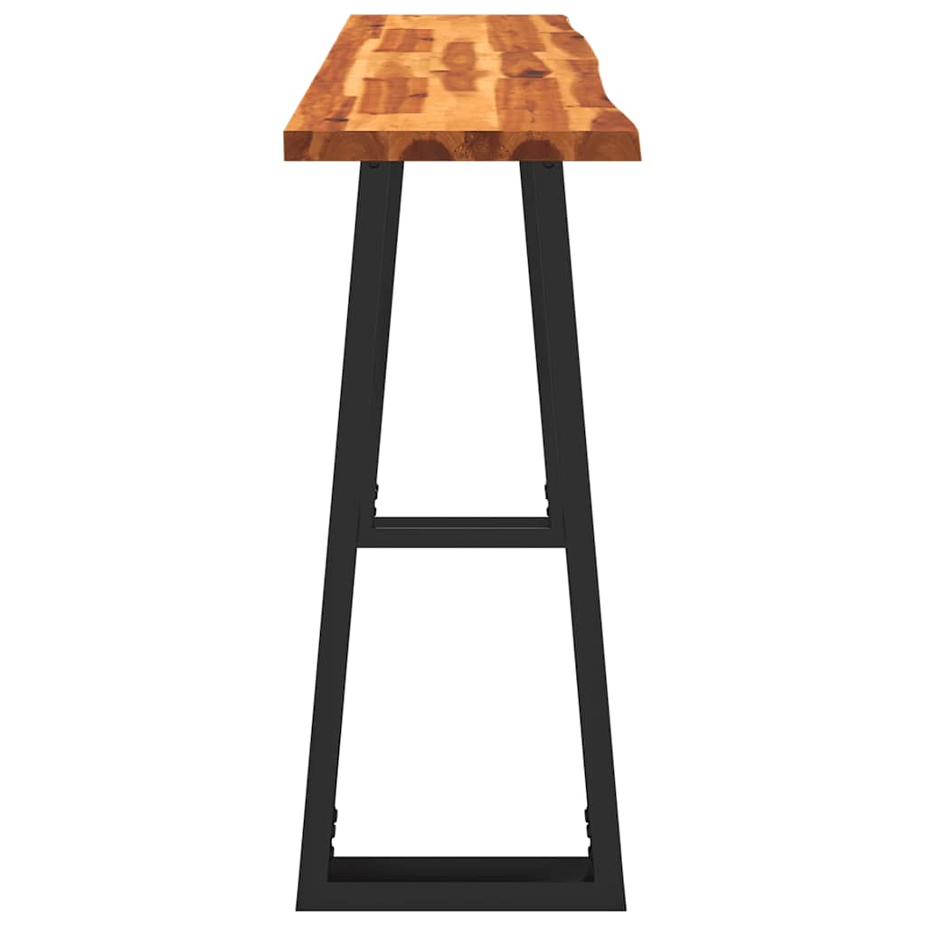 Table console à live edge 140x40x80 cm bois d'acacia solide - XIOS