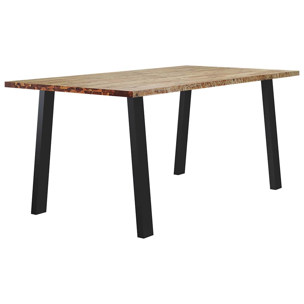 Table à manger 150x90x75 cm bois d'acacia solide - XIOS