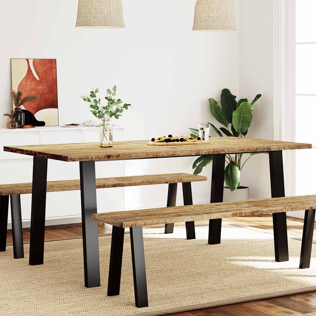 Table à manger 150x90x75 cm bois d'acacia solide - XIOS