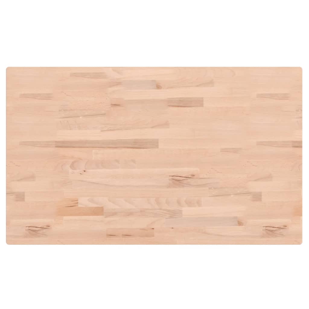 Dessus de table 100x60x1,5cm rectangulaire bois massif de hêtre - XIOS