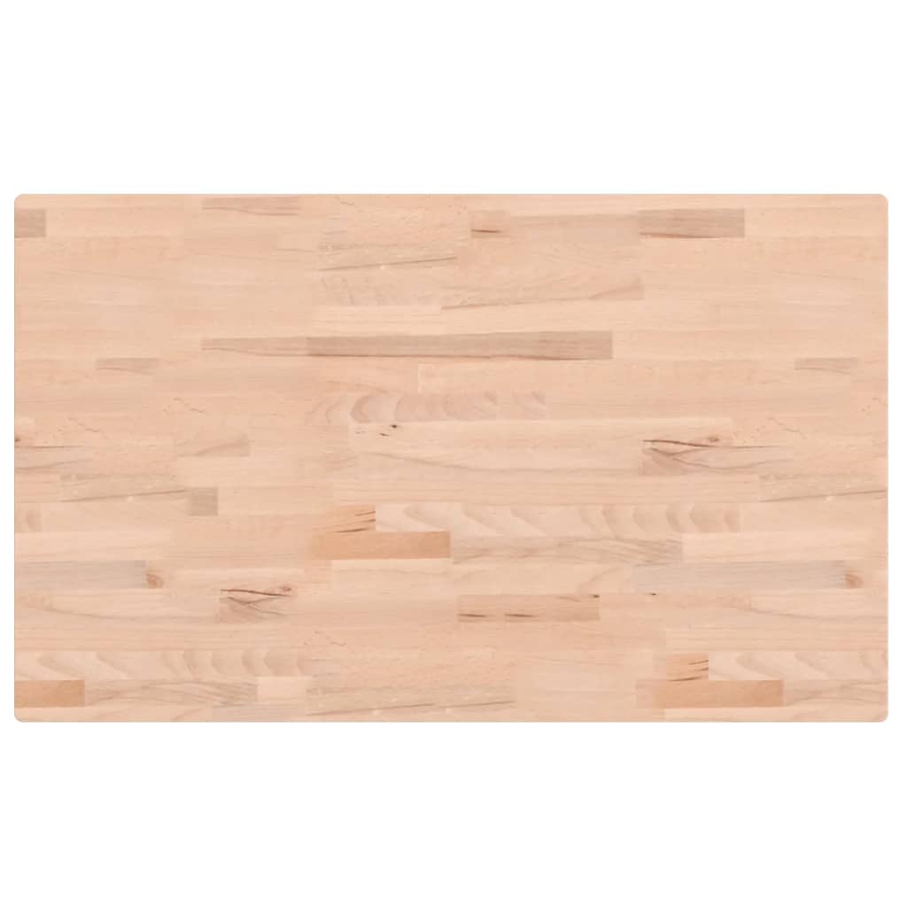 Dessus de table 100x60x2,5cm rectangulaire bois massif de hêtre - XIOS