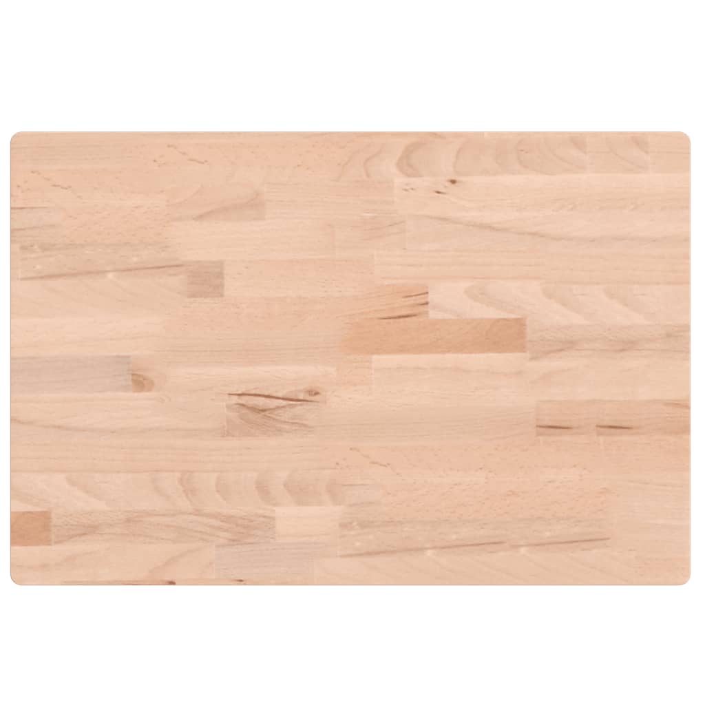Dessus de table 60x40x4 cm rectangulaire bois massif de hêtre - XIOS