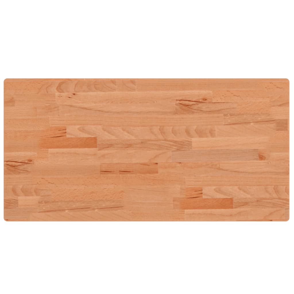 Dessus de table 80x40x2,5 cm rectangulaire bois massif de hêtre - XIOS