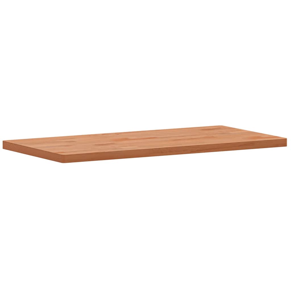 Dessus de table 80x40x2,5 cm rectangulaire bois massif de hêtre - XIOS