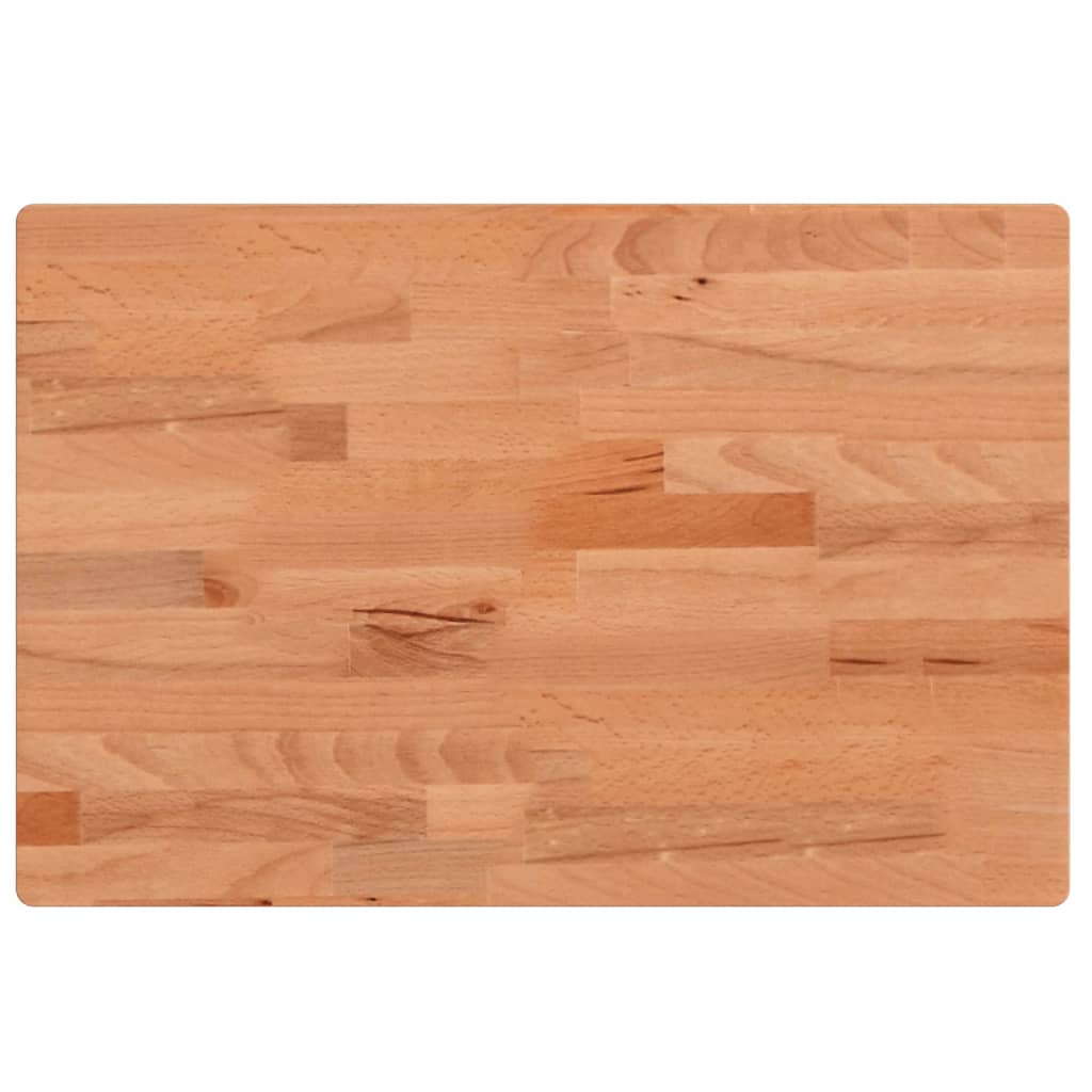 Dessus de table 60x40x4 cm rectangulaire bois massif de hêtre - XIOS