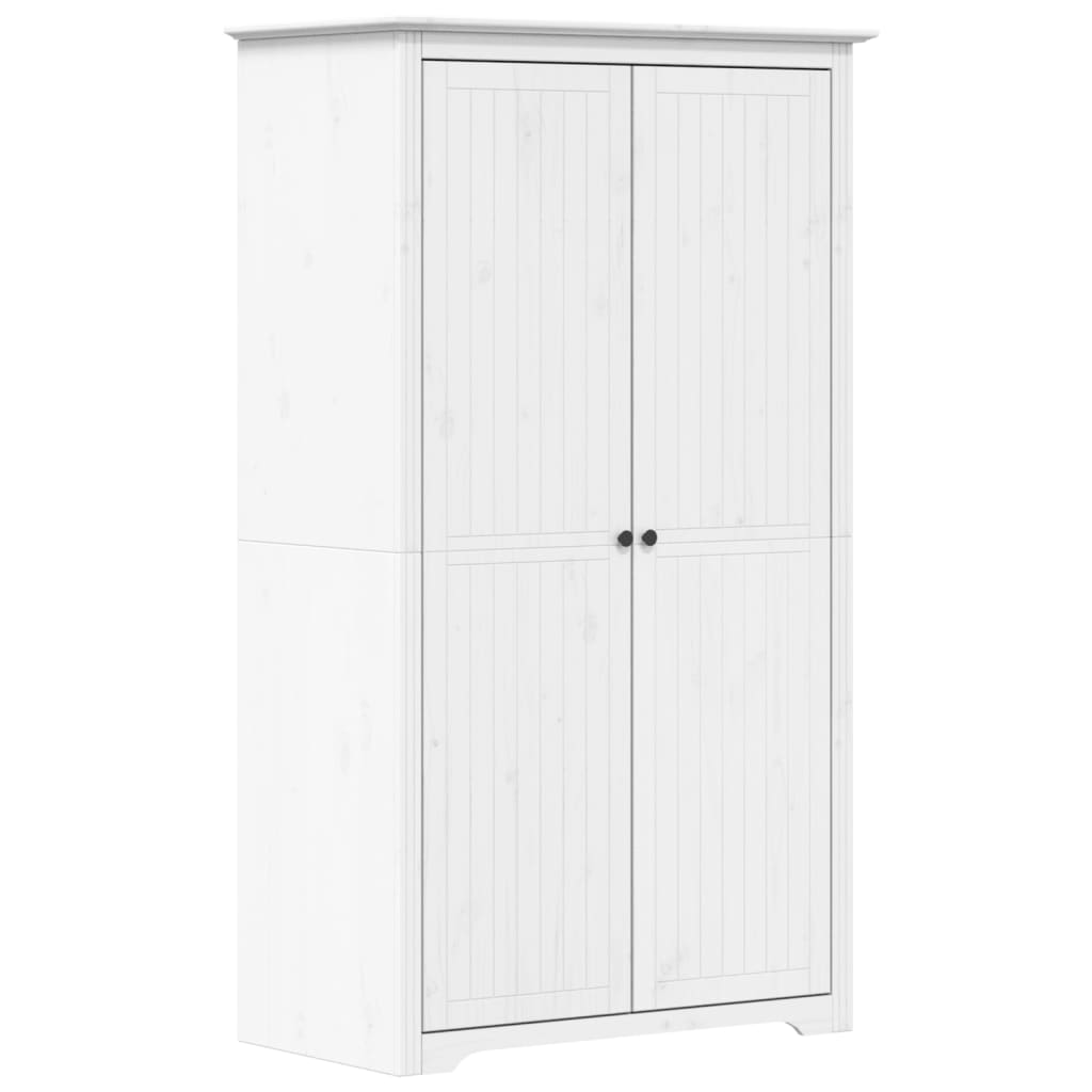 Garde-robe BODO blanc 99x53,5x173 cm bois massif de pin - XIOS
