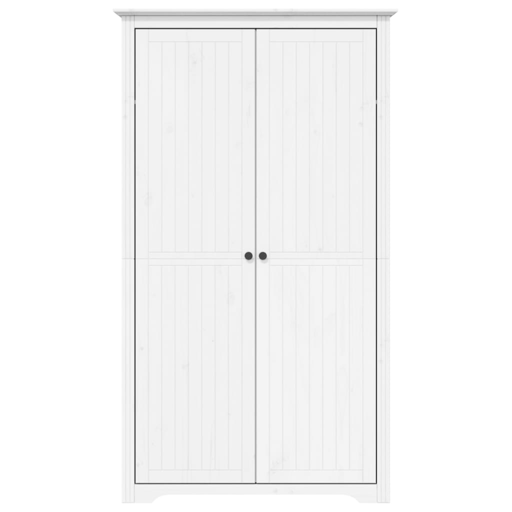 Garde-robe BODO blanc 99x53,5x173 cm bois massif de pin - XIOS