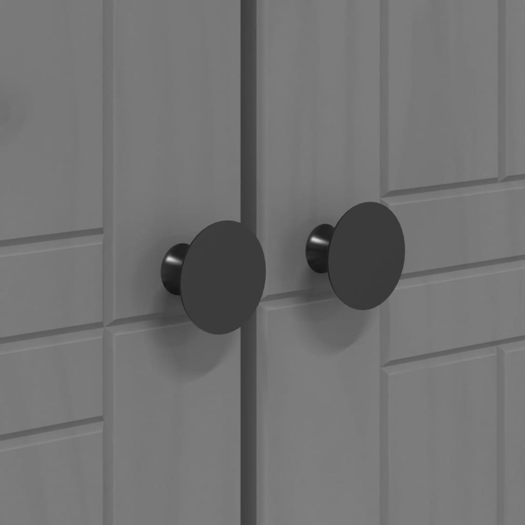 Garde-robe BODO gris 99x53,5x173 cm bois massif de pin - XIOS