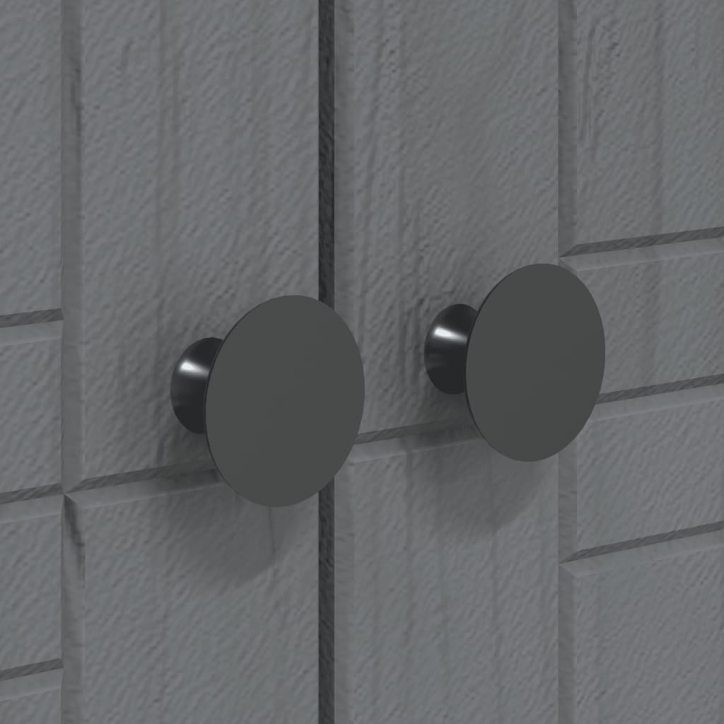 Garde-robe BODO gris 146x53,5x173 cm bois massif de pin - XIOS