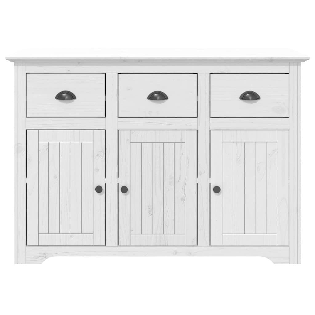 Buffet BODO blanc 115,5x44x80 cm bois massif de pin - XIOS