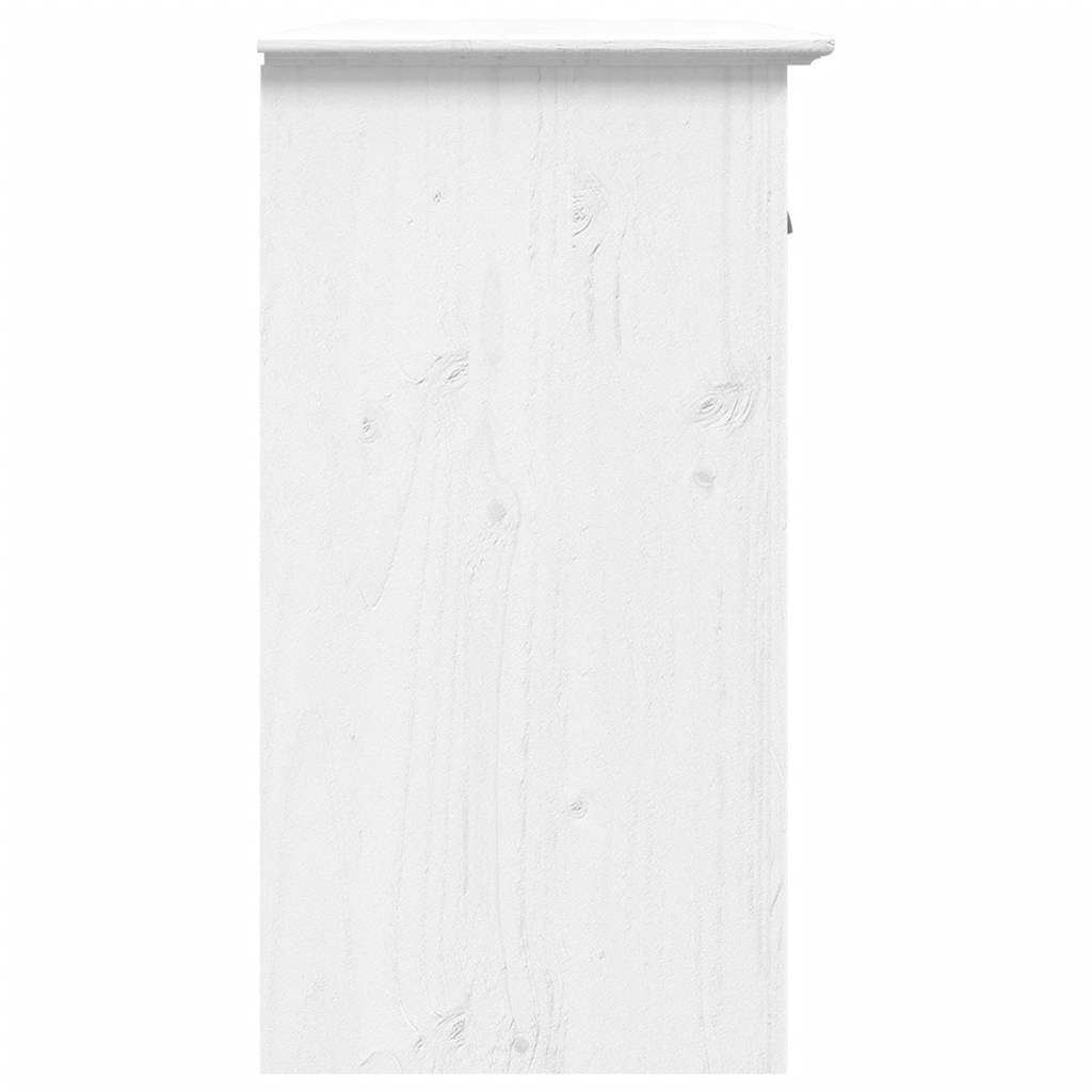 Buffet BODO blanc 115,5x44x80 cm bois massif de pin - XIOS
