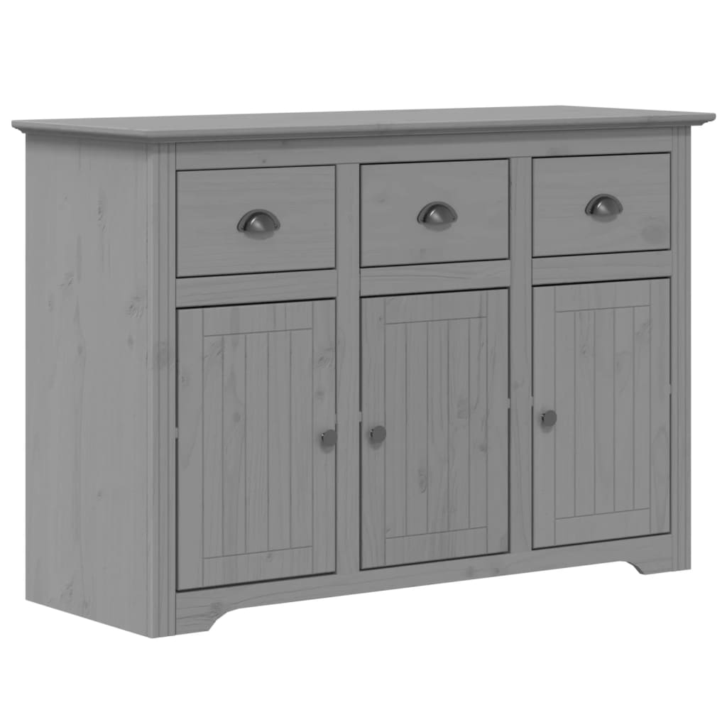 Buffet BODO gris 115,5x44x80 cm bois massif de pin - XIOS