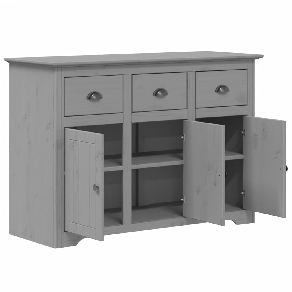 Buffet BODO gris 115,5x44x80 cm bois massif de pin - XIOS