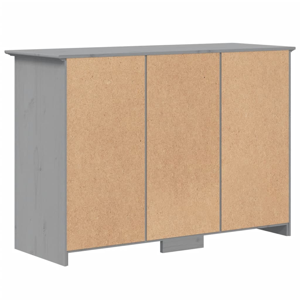 Buffet BODO gris 115,5x44x80 cm bois massif de pin - XIOS