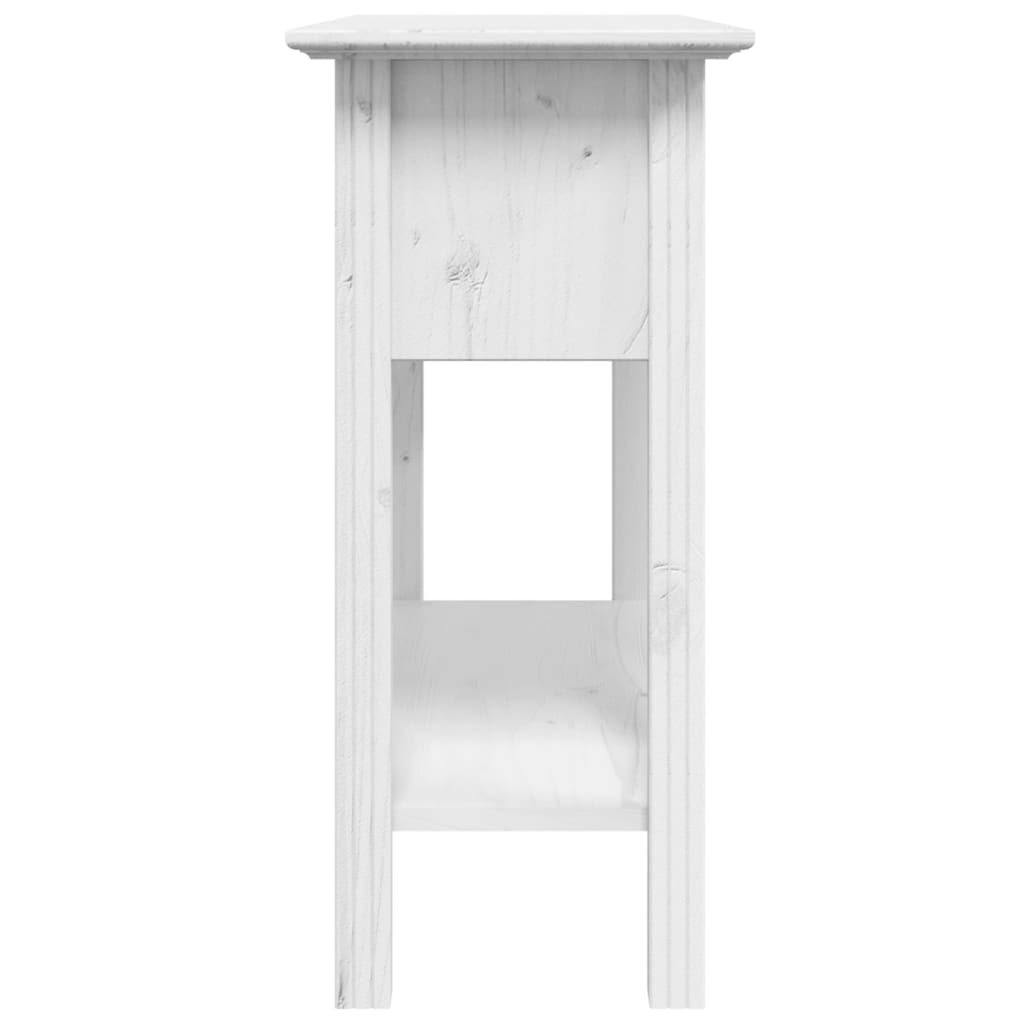 Table console BODO blanc 91x35x74 cm bois de pin massif - XIOS