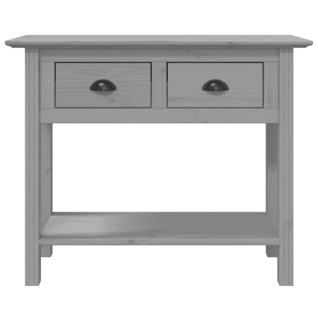 Table console BODO gris 91x35x74 cm bois de pin massif - XIOS