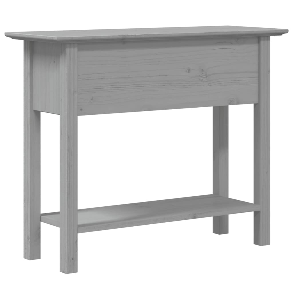 Table console BODO gris 91x35x74 cm bois de pin massif - XIOS