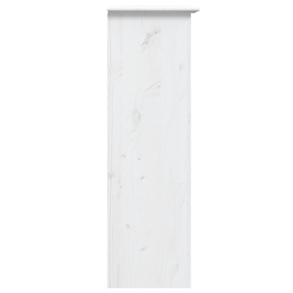 Armoire avec portes vitrées BODO blanc bois de pin massif - XIOS