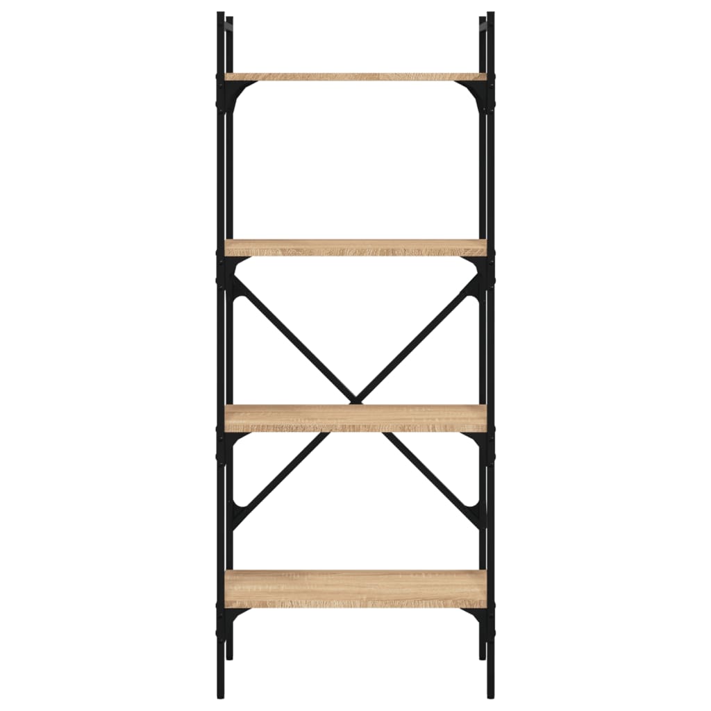 Bibliothèque à 4 niveaux chêne sonoma 56x31,5x138,5 cm - XIOS