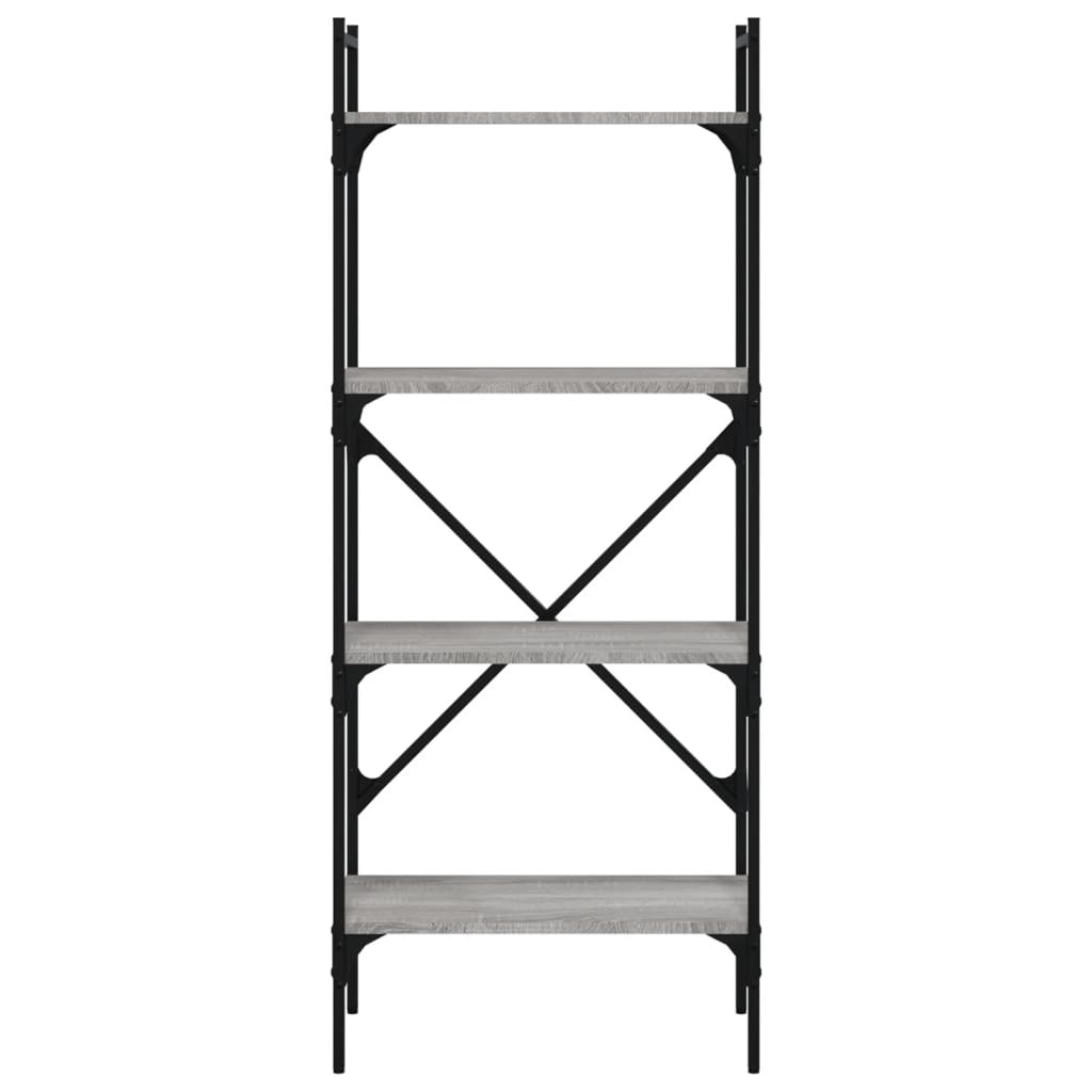 Bibliothèque à 4 niveaux sonoma gris 56x31,5x138,5 cm - XIOS