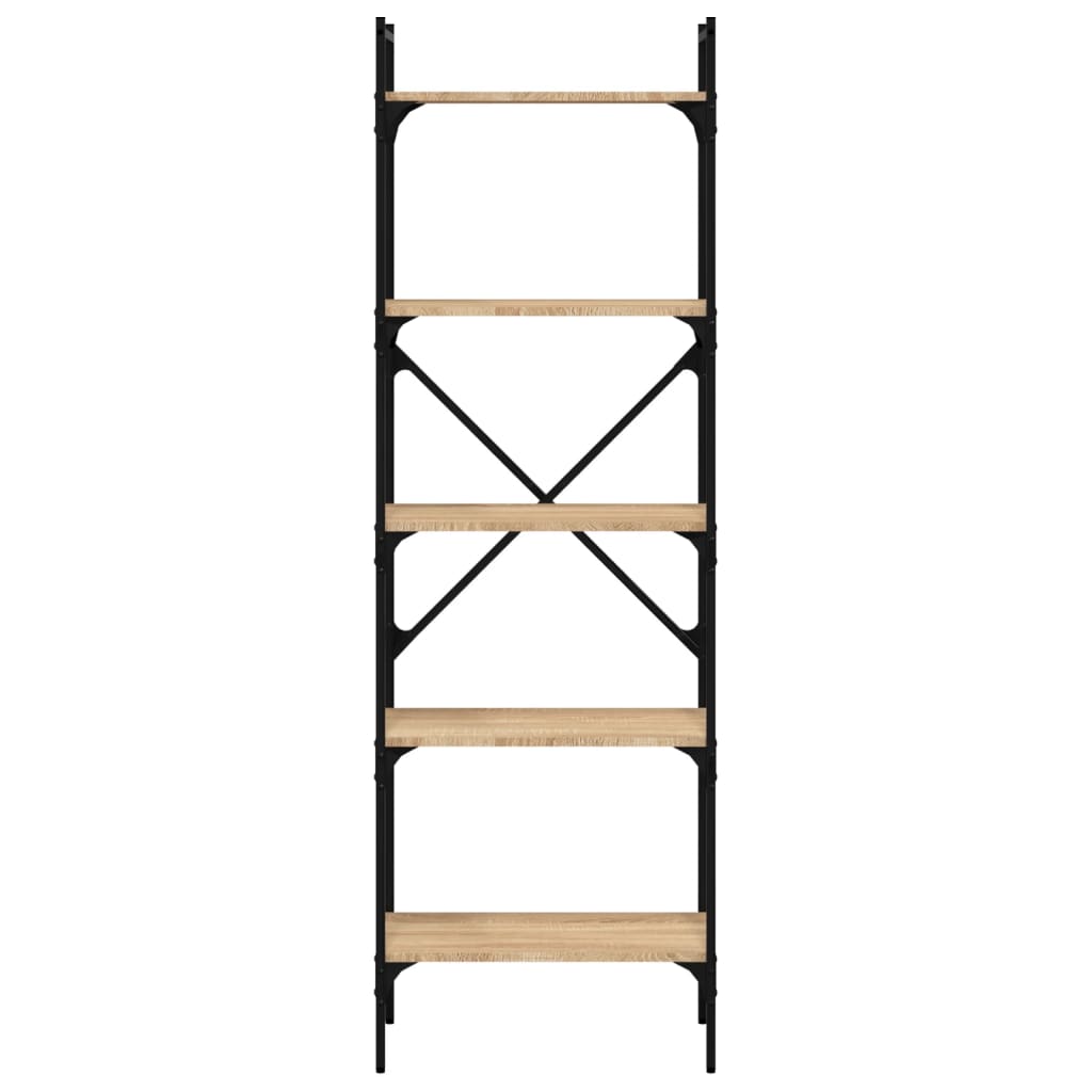 Bibliothèque à 5 niveaux chêne sonoma 56x31,5x174 cm - XIOS