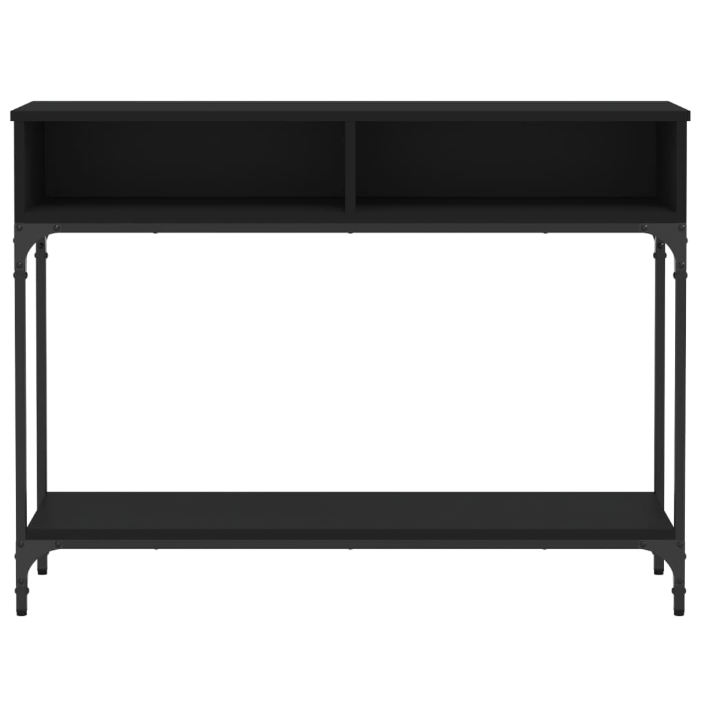 Table console noir 100x30,5x75 cm bois d'ingénierie - XIOS