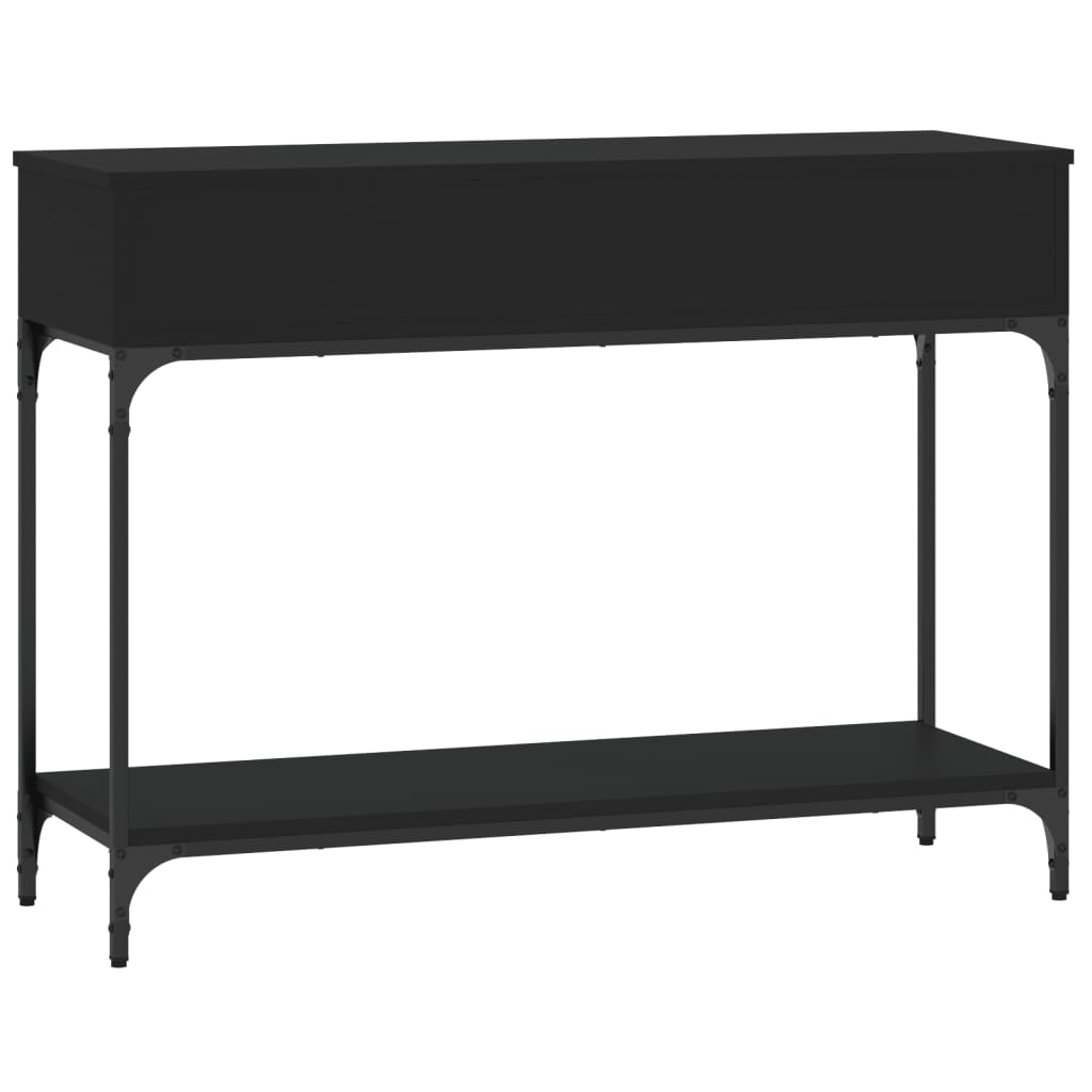 Table console noir 100x34,5x75 cm bois d'ingénierie - XIOS
